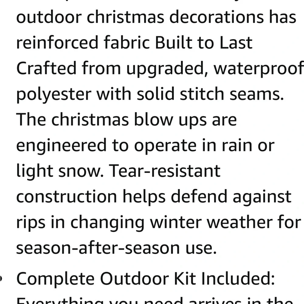 Inflatable Panda with Santa Hat and Gift - Picture 7 of 7